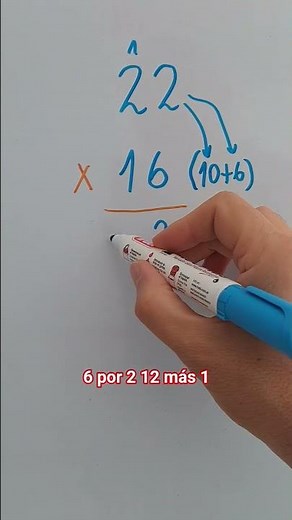 Multiplicar 22 x 16 rápidamente