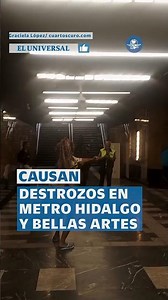 Protesta Trans causa destrozos en Metro Bellas Artes e Hidalgo #shorts