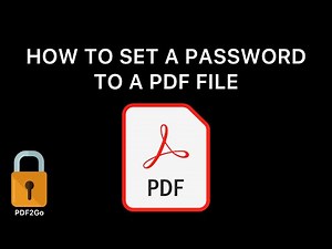 How To Add A Password And Encrypt Your PDF File - How To Password Protect PDF File