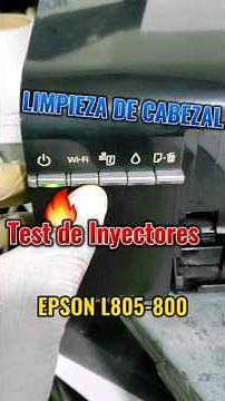 EPSON L805 HEAD CLEANING | NOZZLE TEST clean printhead Nozzle check