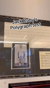 Jack Ruby’s polygraph test in the JFK exhibit at Historic Attractions in Roscoe, Illinois. #history #jfk | Freyzel Productions