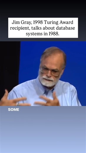 Today in in 1944, #ACMTuringAward recipient Jim Gray was born. Gray received the Turing Award in 1998 for for seminal contributions to database and transaction processing research and technical leadership in system implementation. Taken together, Gray’s research, system building, mentoring, writing, teaching, and speaking had a large positive impact on almost everyone involved commercially or academically in the field of online transaction processing. Watch Gray discuss database transactions in 