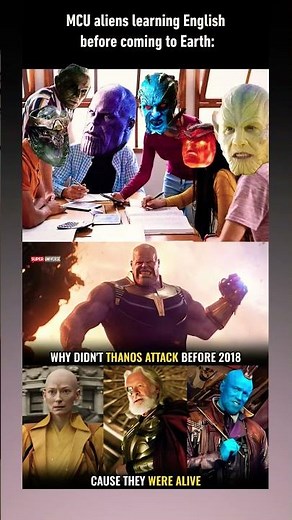 Marvel Aliens Learning English Like Immigrants 😂 Best MCU Meme Ever #marvel #mcu #thanos #shorts #yt