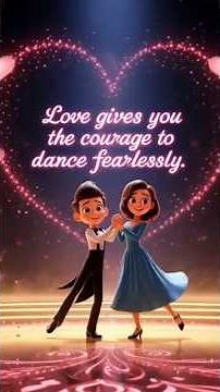 Love Makes You Fearless ❤️ | Magical Dance Animation Short#shorts
