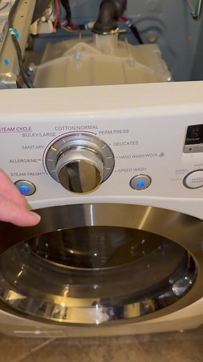 Do you repair your own appliances? I’m hoping is the solenoid (on/off) because that’s cheaper and easier than replacing the main board. Any other ideas for an FE error code? #frugalrepair #lgwashingmachine #lgrepair #rightorepair #washingmachine