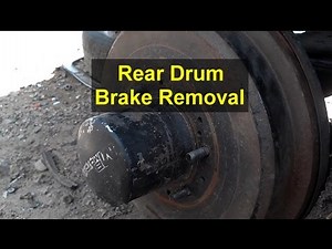 Rear brake drum removal, Toyota 4 Runner.