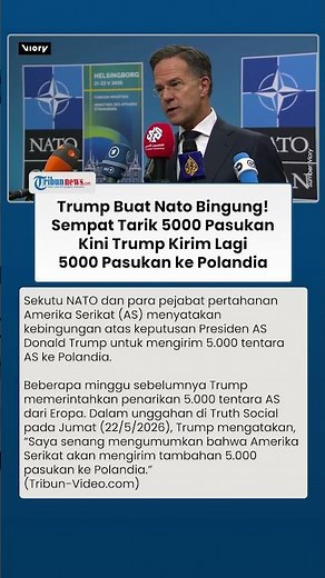 Trump Bikin NATO Bingung, Setelah Tarik 5000 Tentara Kini Kirim Pasukan Lagi ke Polandia