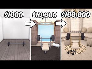 BUILDING A GYM IN BLOXBURG with $1k, $10k, and $100k