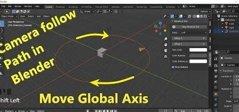 Camera follow Curve path in blender 2.9 | Cmera follow curve path