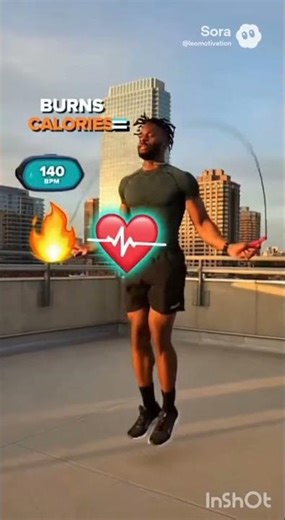 Jump rope = cardio, coordination, and consistency.You don’t need fancy equipment — just movement.