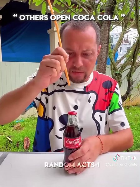 others open coca cola vs this guy in #trollface #foryou #foryoupage #viral_video