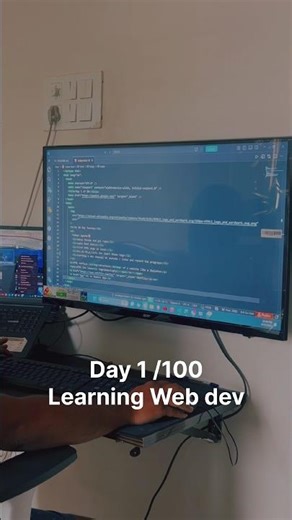 Day 1/100 — Started From Zero 💻 #Shorts