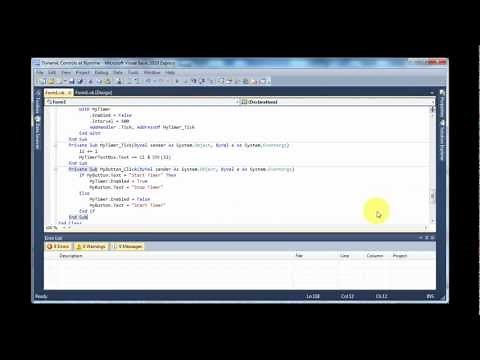 VB Dynamic Controls at Runtime