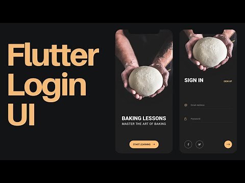 Welcome & Login Screen - Flutter UI - Speed Code