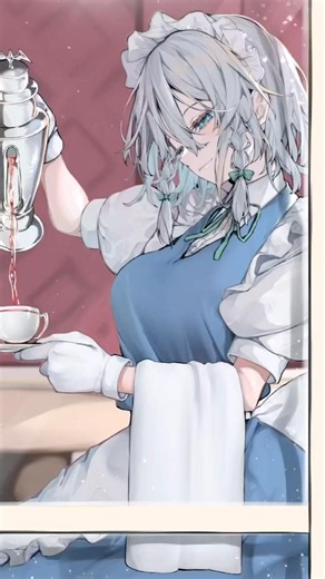 【#東方project 】咲夜イラストメイキング#イラスト #イラストメイキング #依頼絵
