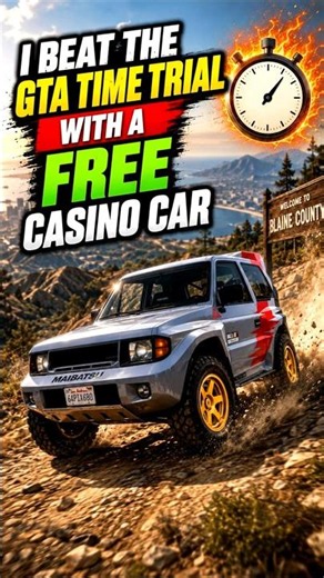 GTA Time Trial with a FREE Casino Car! #gta #gta5 #gtav #gtaonline