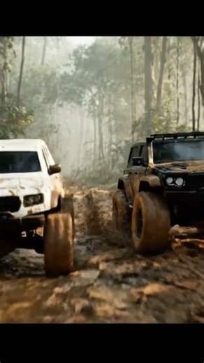 Mobil off-road mini, balap di hutan #ai #automobile #offroad #raptor #mini #rcoffoad #hotwheels #rc