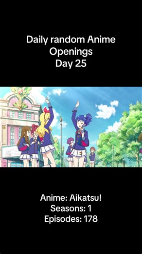 Aikatsu! openings, songs and series guide