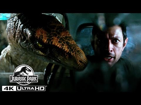 名シーン特集 | 『ロスト・ワールド／ジュラシック・パーク』マルコム博士 vs ヴェロキラプトルの群れ（4K HDR）