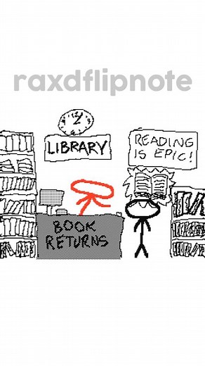raxd on Instagram: "library #flipnote #flipnotestudio #3ds"