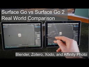 Surface Go 2 (m3) vs Surface Go (both 8/128GB) doing real-world things.