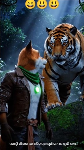 "ବାଘ ମହାରାଜ vs ଚତୁର ଲୋମଡି | Jungle Ra Sabuthu Bada Samna!" #odiacomedy #animation