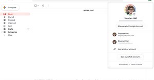 Google.com rolling out refreshed design for account switcher on web