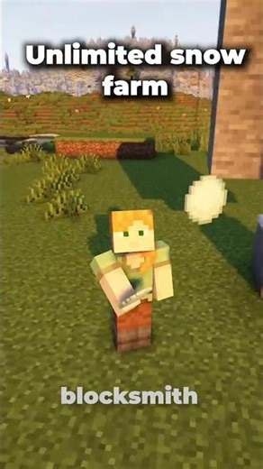 Never run out of snow again ❄️😳 | Minecraft Snow Farm #minecraftshorts