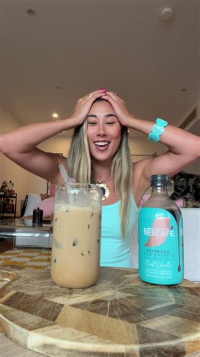 Tina reliving her Euro Summer with this spanish-inspired iced latte