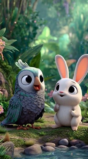 “Kabootar Aur Khargosh Ki Dosti 🐰🕊️ | Cute Moral Story for Kids | KidVerse Shorts”