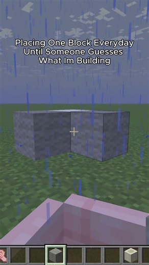 Placing One Block Everyday Until Someone Guesses What Im Building #minecraft #shorts