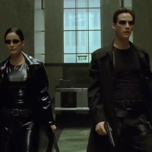 The Matrix – Neo & Trinity Enter the Building Scene