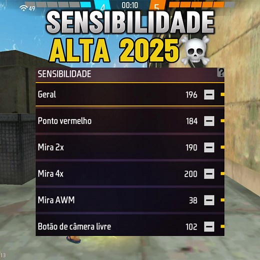 Essa é a melhor sensibilidade xitada atualizada com e sem dpi para dar full vermelho no free fire #sensibilidadefreefire #sensidok7 #sensiff #freefire
