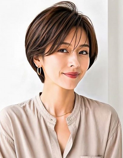【50歳の髪型選び】#５０代髪型#50代ヘアスタイル #レイヤーカット#ショートボブ#５０代