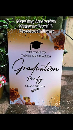 Customised Graduation Welcome Board and Photobooth Frame for Any Event