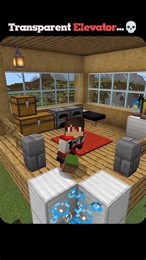 How To Build A Transparent Elevator in Minecraft #shorts #viral #trending #Elevator #Minecraft