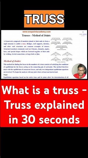 What is a truss ? Truss explained #shorts #truss #trusses #engineering #mechanicalengineering