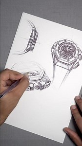 Watch freestyle drawing #drawing #sketch #art #watch