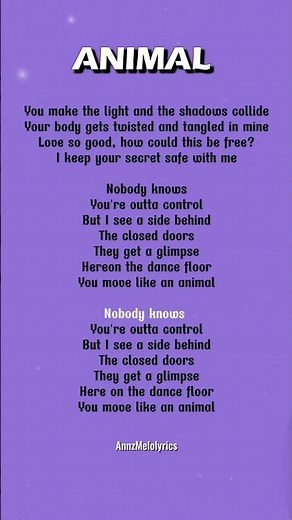 ANIMAL SONG LYRICS 🎶- KATSEYE #songlyrics #english #song