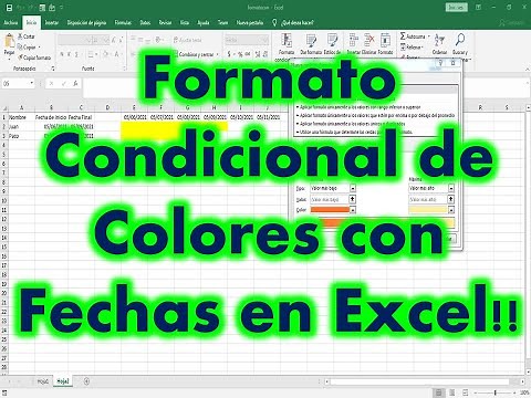 Conditional color formatting with start and end dates in Microsoft Excel