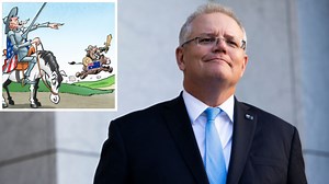 China brands Australia a ‘liar’ and America’s ‘yes man’ in scathing cartoon