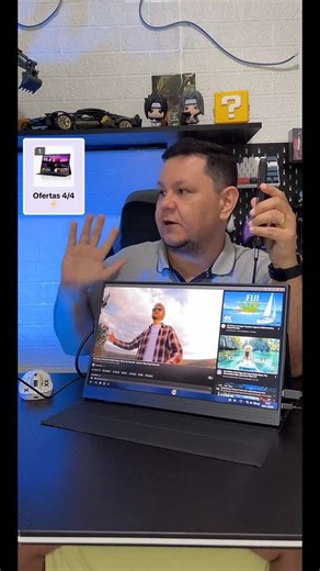 Monitor Rehisk 15.6 polegadas IPS FHD. #monitor #monitorportatil #tiktokshopbr44