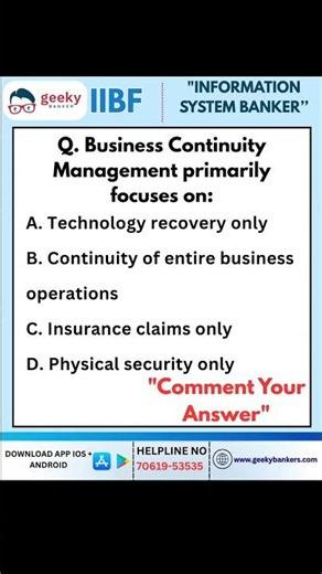 IIBF EXAM | ISB | #shorts #informationsystembanker #geekybankers