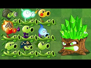 Plants Vs Zombies 2 - Every Peashooter + Pea Vine + Blue Torchwood Plant - PvZ 2 Gameplay