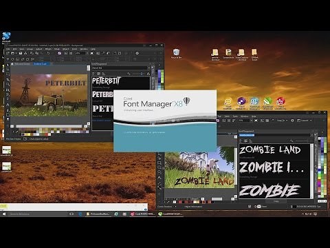 CorelDRAW X8 How to Use the Font Manager & Font Playground Tutorial