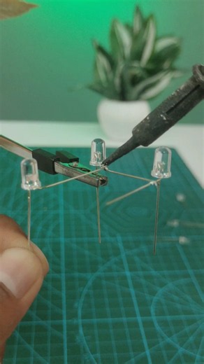 Mini LED Cube....🏮|| LED Diy Project #experiment #youtubeshorts #led #project #diy #light #shorts