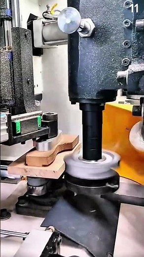 Automated machine sanding wood with precision-guided setup