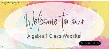 Editable Class Website Template & Tutorial for Google Sites! Easy Setup!