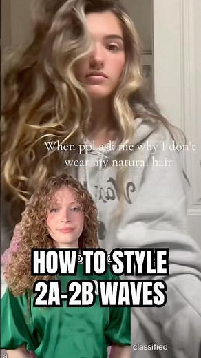 How to Style Wavy 2A-2B Hair #curlyhair
