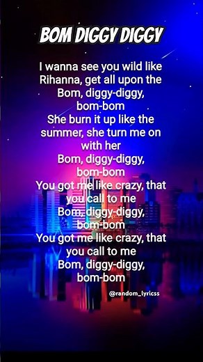 Bom Diggy Diggy Lyrics 💫 (Jasmin Walia & Zack Knight) #sonuketitukisweety #bomdiggydiggy #lyrics